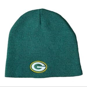 💸 NFL Team Apparel Greenbay Packers Logo Green Beanie OS